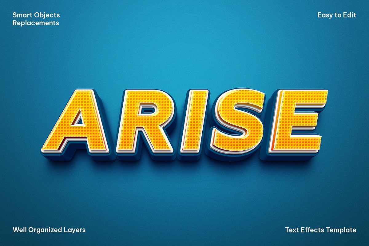 Arise Text Effect, a Layer Style Add-On by dokudokunomi (Photo 1 of 4)