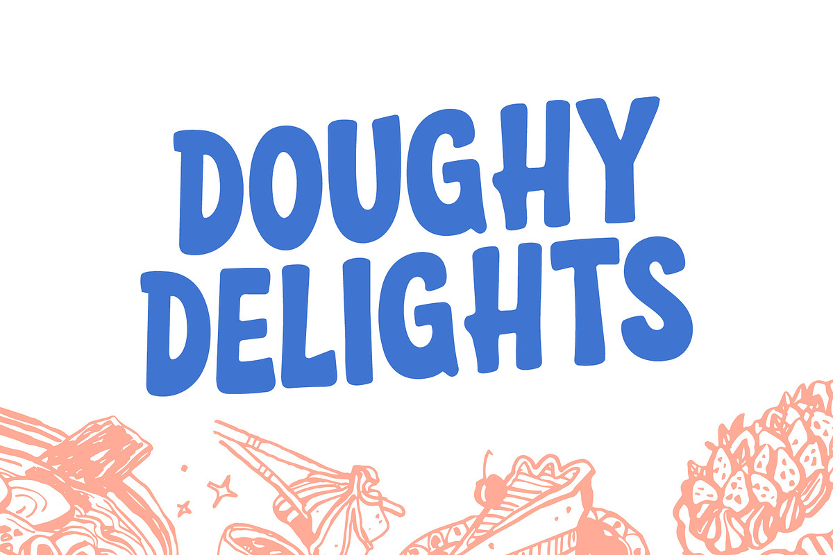 Chocoblop– Food Playful Display Font, a Handwritten Font by decographstud (Photo 5 of 7)