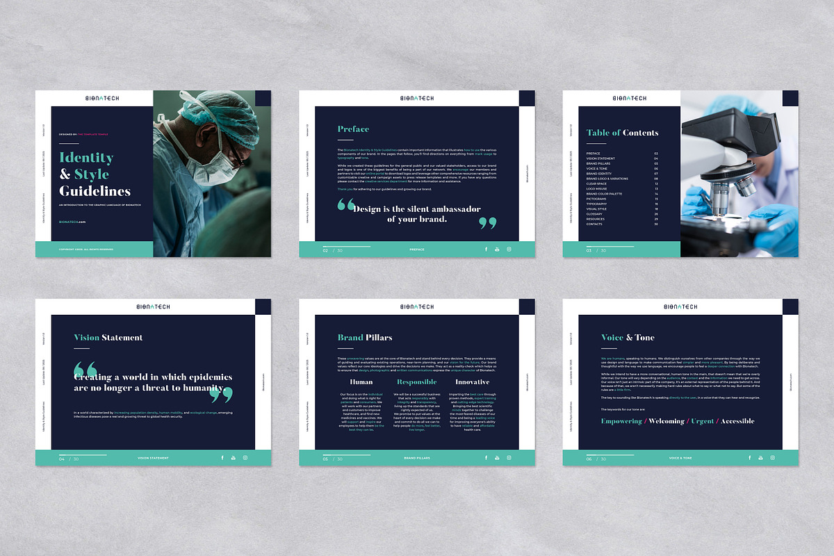 Branding Manual Guidelines Template, a Brochure Template by Andre28 (Photo 3 of 7)