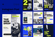 Urban Drop – Instagram Post Pack, a Social Media Template by Pitchlook.Studio (Thumbnail 1 of 3)