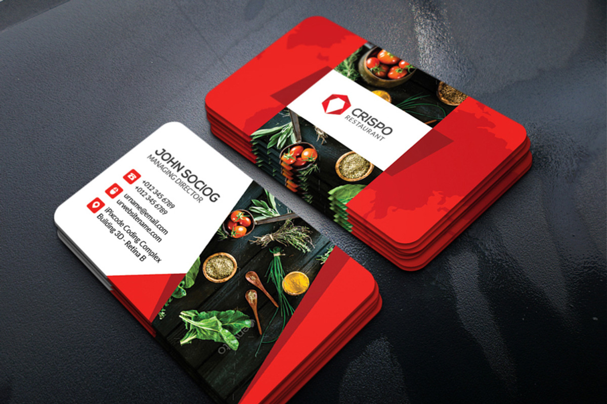 Restaurant Business Card, a Business Card Template by xnorpix (Photo 1 of 2)
