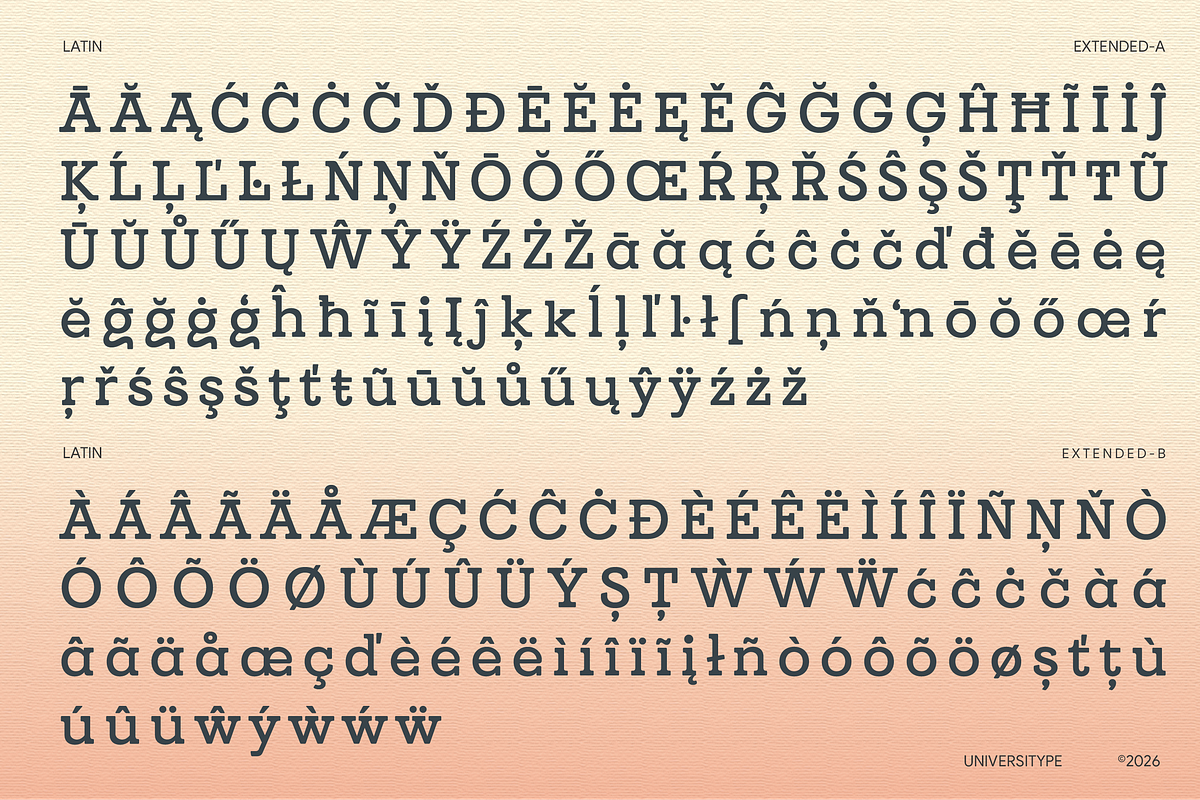 UT Cazgo - A Stylish Slab Serif, a Slab Serif Font by Universitype (Photo 5 of 12)