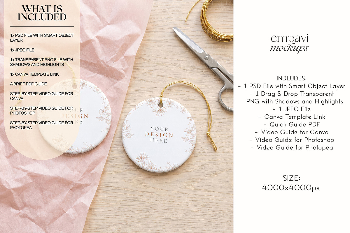 Ornament Mockup, a Household Mockup by EmpaviMockups (Photo 2 of 5)