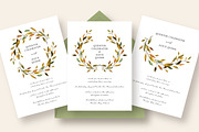 Warm Leaves Wedding Invitation Suite, an Invitation Template by Knotted Design (Thumbnail 3 of 5)