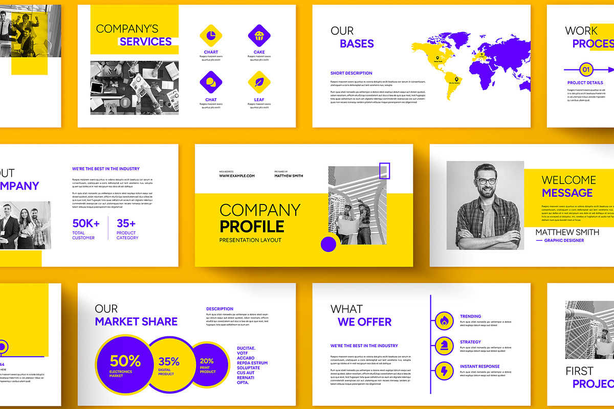 Company Profile Presentation, a Presentation Template by ContestDesign (Photo 1 of 6)