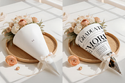 Spring Bouquet Paper Cone Mockup, a Product Mockup by TatiMockup (Thumbnail 2 of 3)