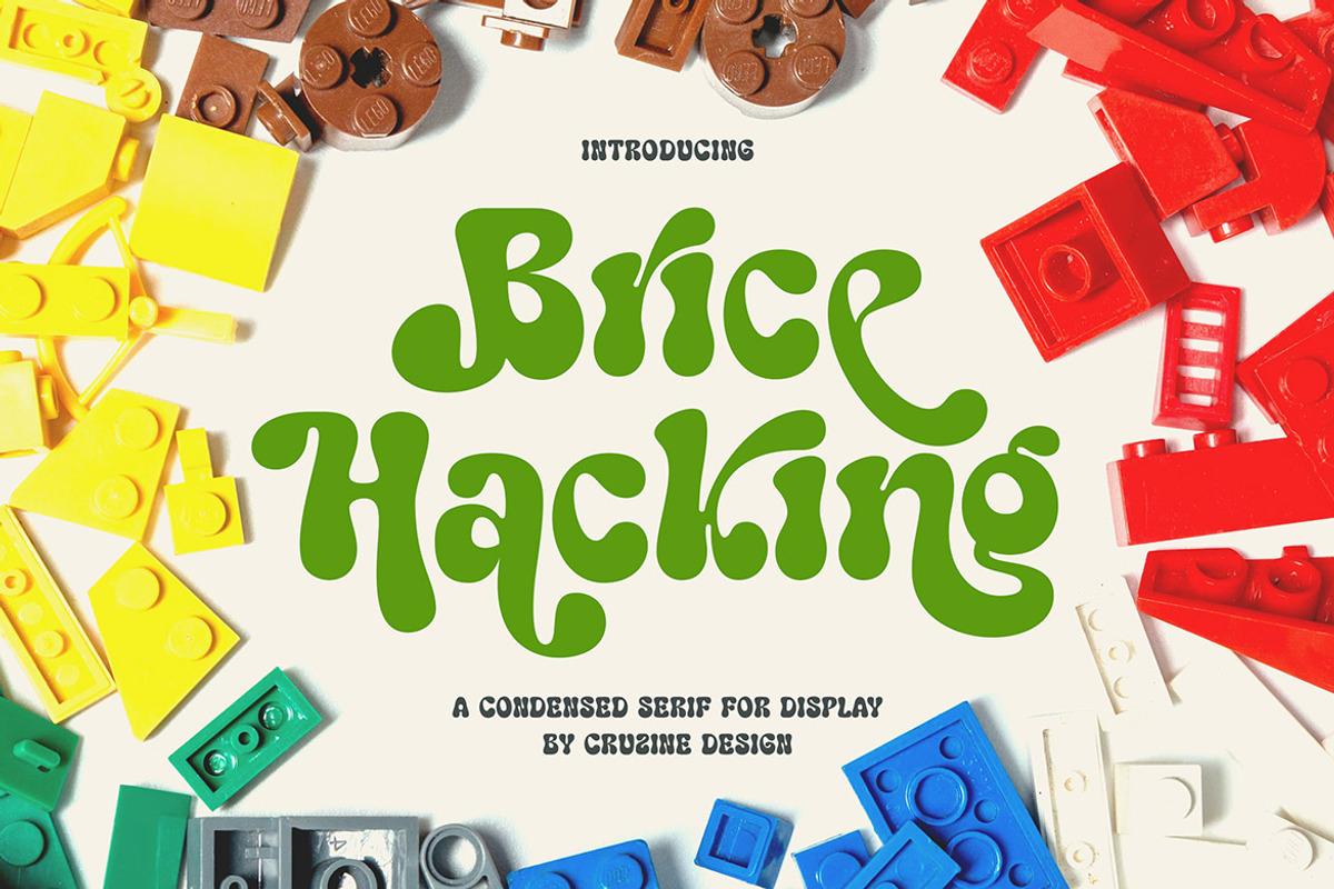 Brice Hacking Groovy Display Font, a Handwritten Font by Cruzine (Photo 1 of 8)