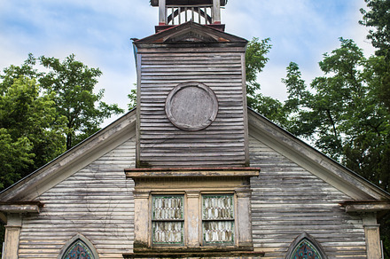 Old abandoned church stock photo containing architecture and vintage