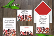 Watercolor Flower Wedding Suite, an Invitation Template by aticnomar (Thumbnail 1 of 5)