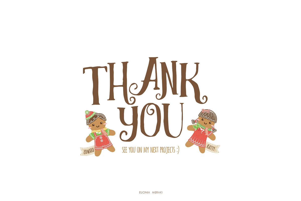 Cute Gingerbread Character Creator, a Person Illustration by Euonia Meraki (Photo 9 of 10)