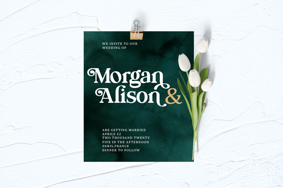 Mogila Display Font, a Serif Font by Letter Fresh (Photo 3 of 8)