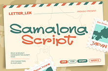 Samalona Handwritten Script Font