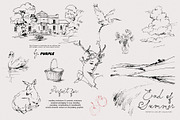 End of Summer: Line Art Collection, a Decorative Illustration by Purple (Thumbnail 1 of 12)