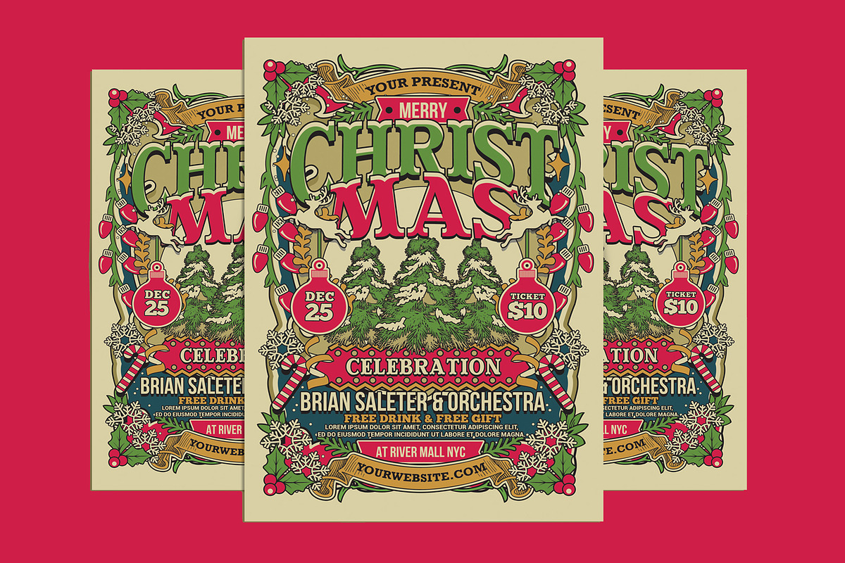 Christmas Flyer Templates, a Flyer Template by Muhamad Iqbal hidayat (Photo 4 of 4)