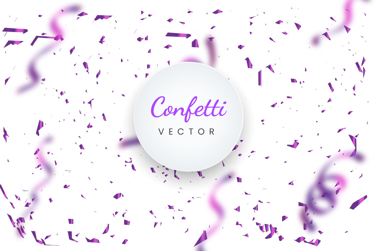 5 pink Gradient Confetti Background, an Object Graphic by DESIGNSKIT (Photo 3 of 5)