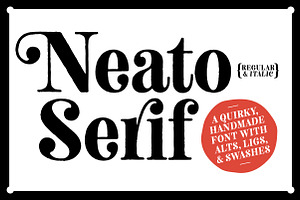 Neato Serif Font Family