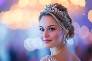 Elegant young female bride with, a Beauty & Fashion Photo by Lermont51