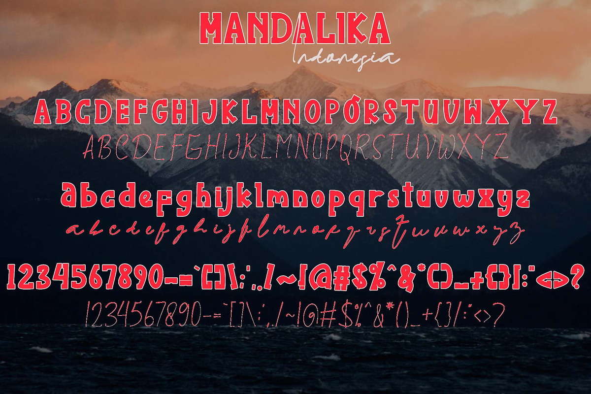 Mandalika Indonesia, a Slab Serif Font by Yoga Letter (Photo 6 of 7)