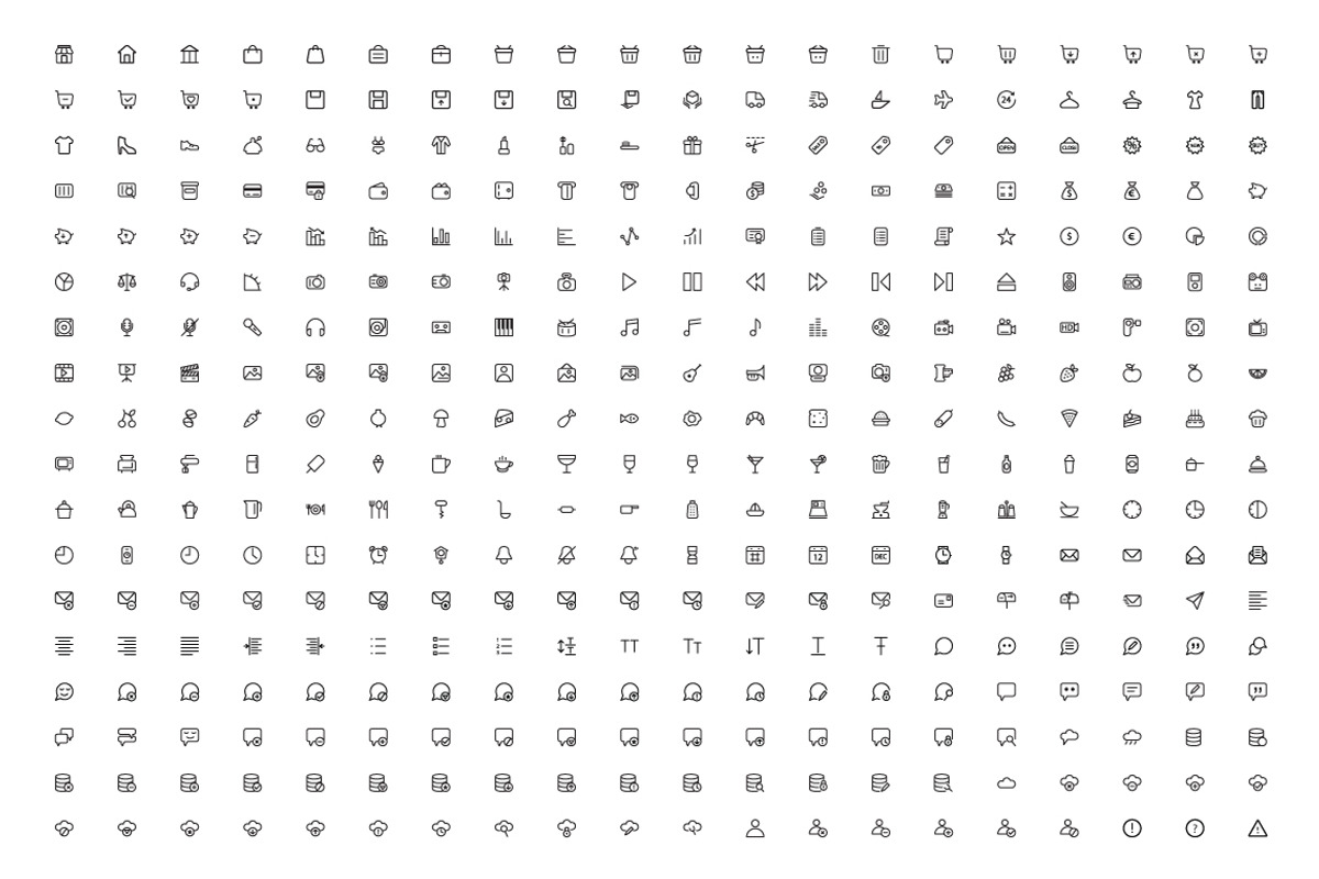 User Interface Outline Vector Icons, an Outline Icon by Creative Stall (Photo 4 of 5)