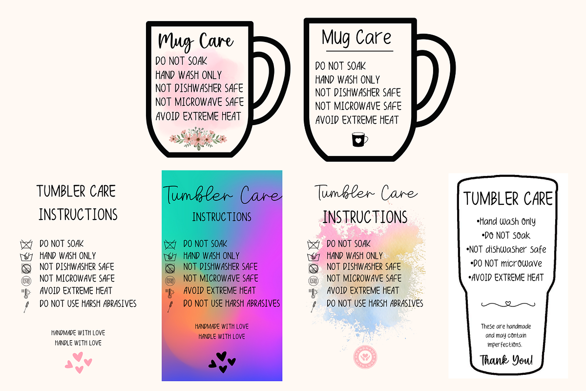 Beverage Care Bundle – Mug & Tumbler, an Object Graphic by MIRoots Design Studio (Photo 2 of 4)