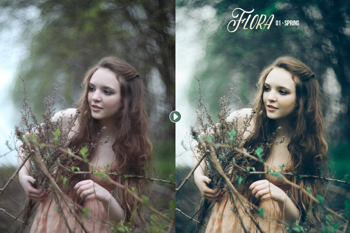 Flora Lightroom Preset Pack, an Action Add-On by Presetrain Co. (Photo 2 of 7)