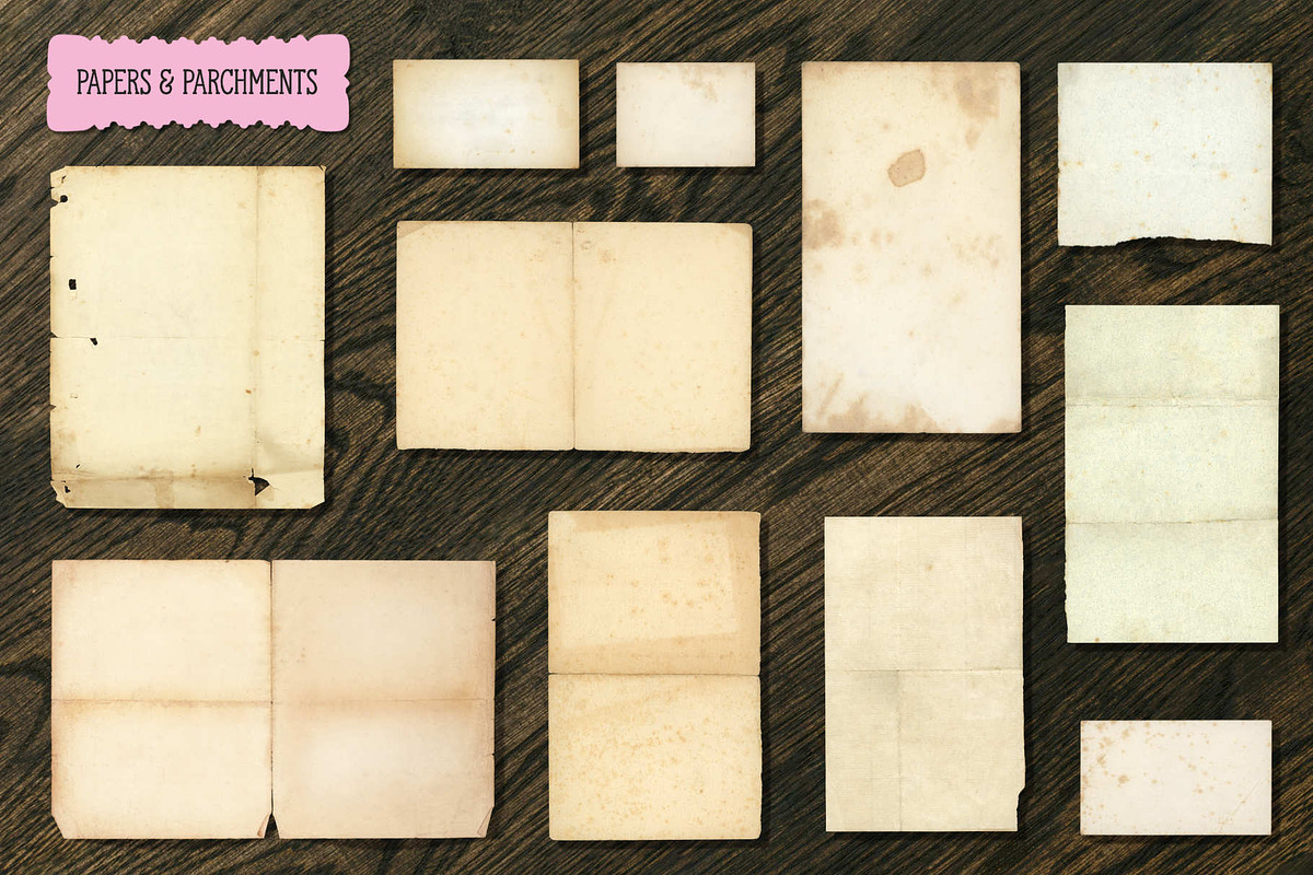 Vintage Paper Ephemera Archive, a Texture Graphic by The Artifex Forge (Photo 9 of 18)