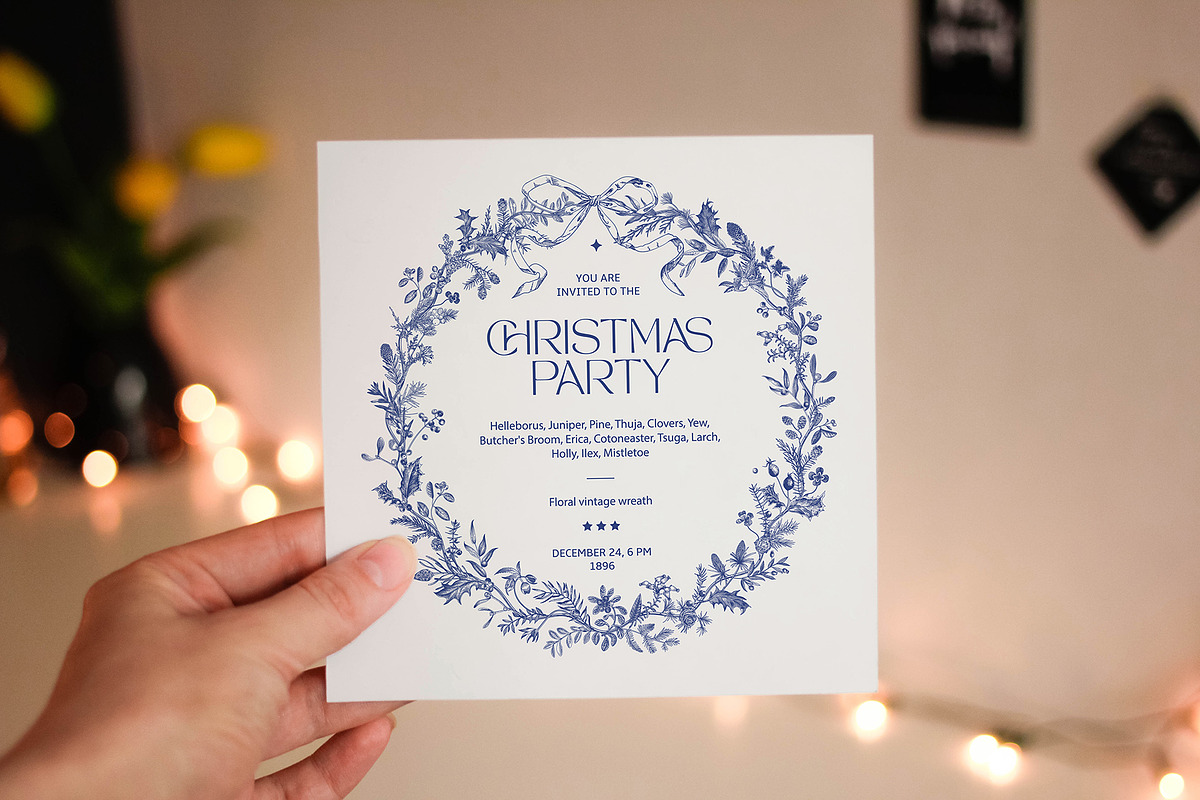 Christmas dreams. Blue & white, a Seasonal Illustration by olga.korneeva (Photo 10 of 12)