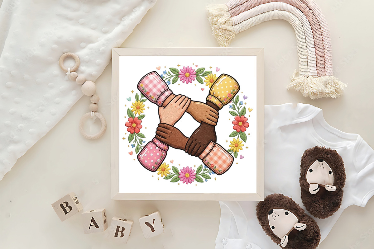 Boho Floral Mom Mother's Day Gift PN, an Illustration by CraftArtStudio (Photo 4 of 4)