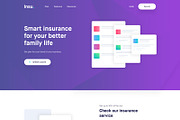 Insurance Landing Page, a Landing Page Template by Sujun Baidyaa (Thumbnail 3 of 4)