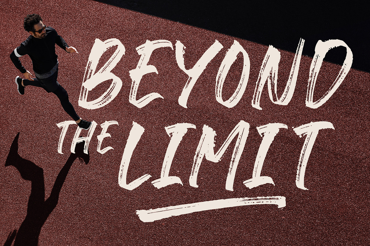 Hyper Track Font, a Handwritten Font by Timurtype (Photo 5 of 7)