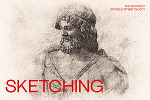 Sketching Photo Effect, a Layer Style Add-On by dokudokunomi