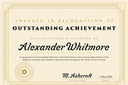 Gold Ornate Certificate Template, a Stationery Template by DesignerCandies (Thumbnail 2 of 4)