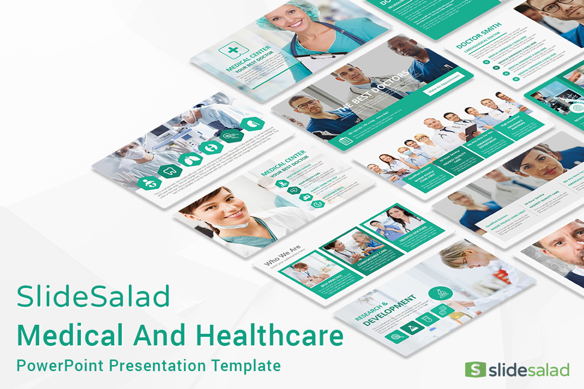 Medical PowerPoint Template, a Presentation Template by SlideSalad (Photo 1 of 9)