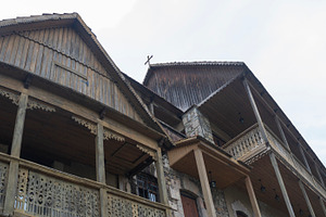 Ancient carved wooden balconies of a traditional building in Arm, a Photo by Pictures for you!!!!!!!!!