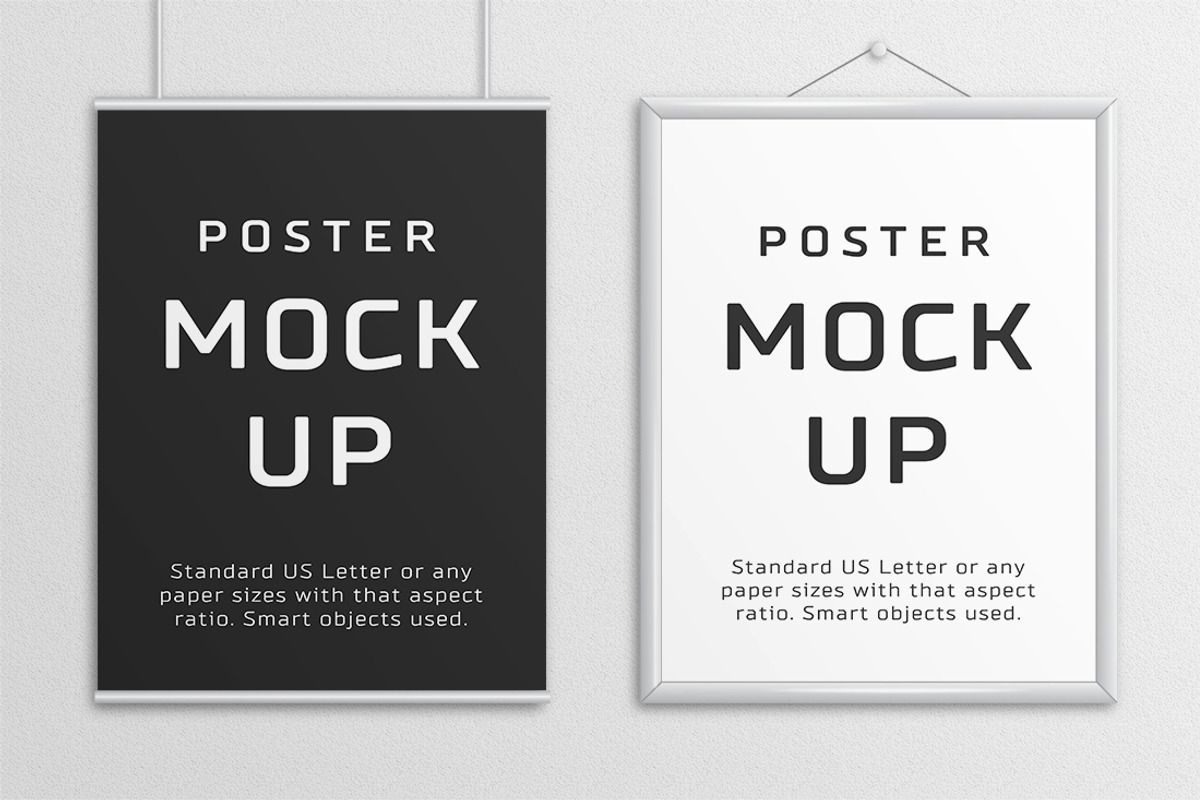 Poster Mock Up – US Letter, a Print Template by Petr Stránský (Photo 3 of 8)