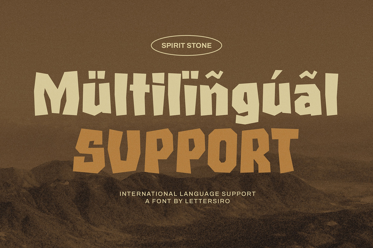 Spirit Stone – Ligature Logo Font, a Sans Serif Font by Lettersiro (Photo 5 of 9)