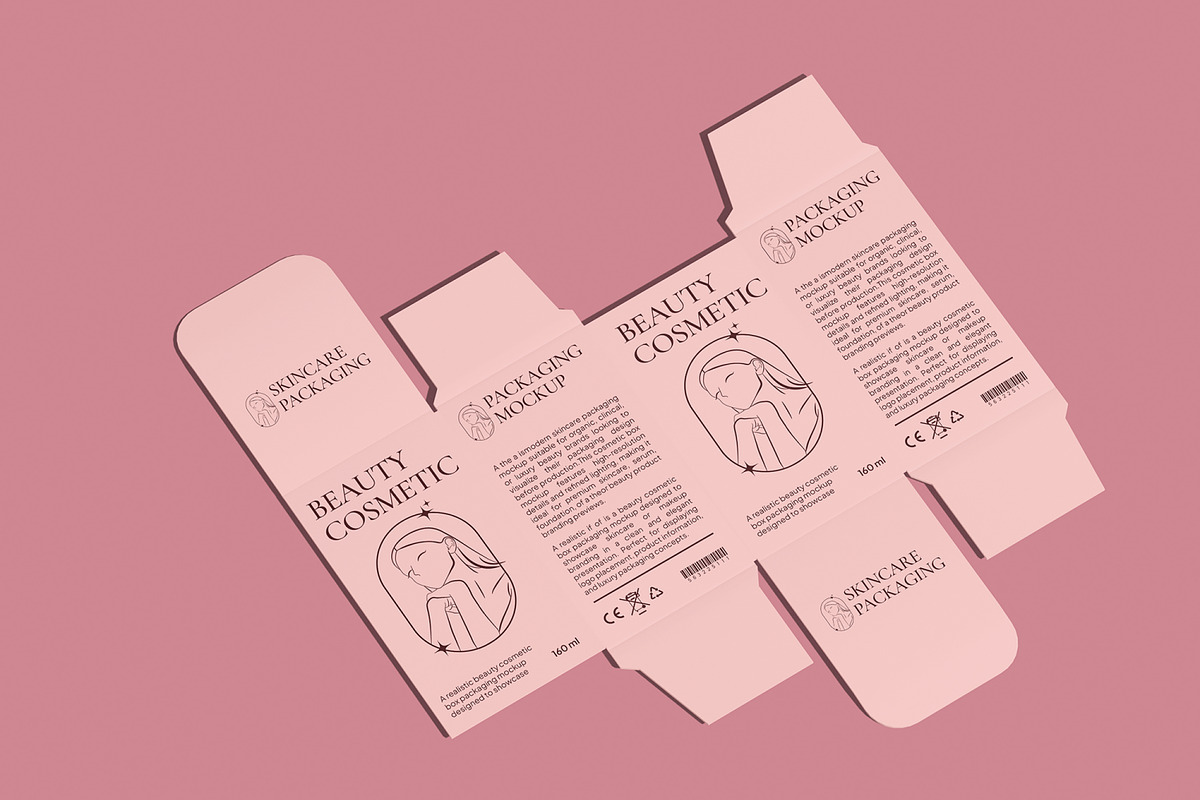 Beauty Cosmetic Box Packaging Mockup, a Packaging Mockup by Unerispace (Photo 5 of 5)
