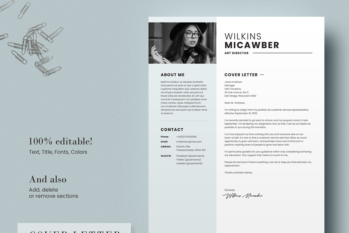 Corporate Resume Template, a Resume Template by DesVert (Photo 5 of 6)