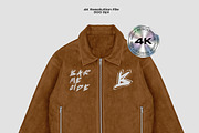 vintage leather jacket mockup, an Apparel Mockup by Barmecide Mockup Studio (Thumbnail 2 of 3)