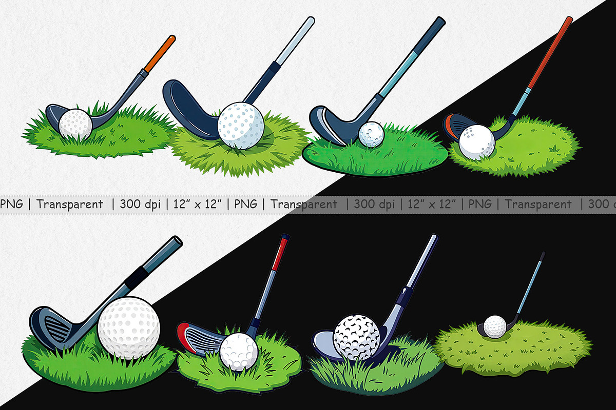 Golf Club Clipart, a Graphic by Artnoy (Photo 2 of 5)