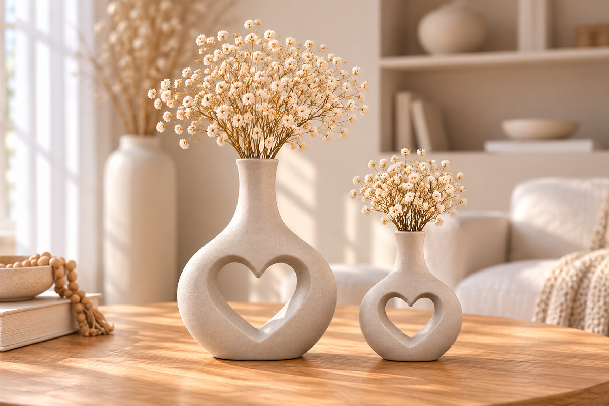 Heart Romantic Flower Vase 3D STL, a Scene 3D Model by Layerology (Photo 2 of 3)