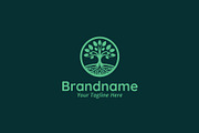 Elegant Tree Logo Design Template, a Branding & Logo Template by Lucrative Studio (Thumbnail 1 of 6)