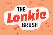 Lonkie Brush, a Sans Serif Font by Jan-Christian Bruun (Thumbnail 2 of 16)