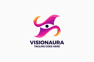 Vision Aura Gradient Colorful Logo, a Branding & Logo Template by Artnivora.Std