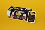 Comedy Show Ticket, a Card Template by graphicook (Thumbnail 2 of 3)
