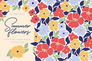 Summer Flower Patterns, a Pattern Graphic by Alina Sh (Thumbnail 1 of 10)
