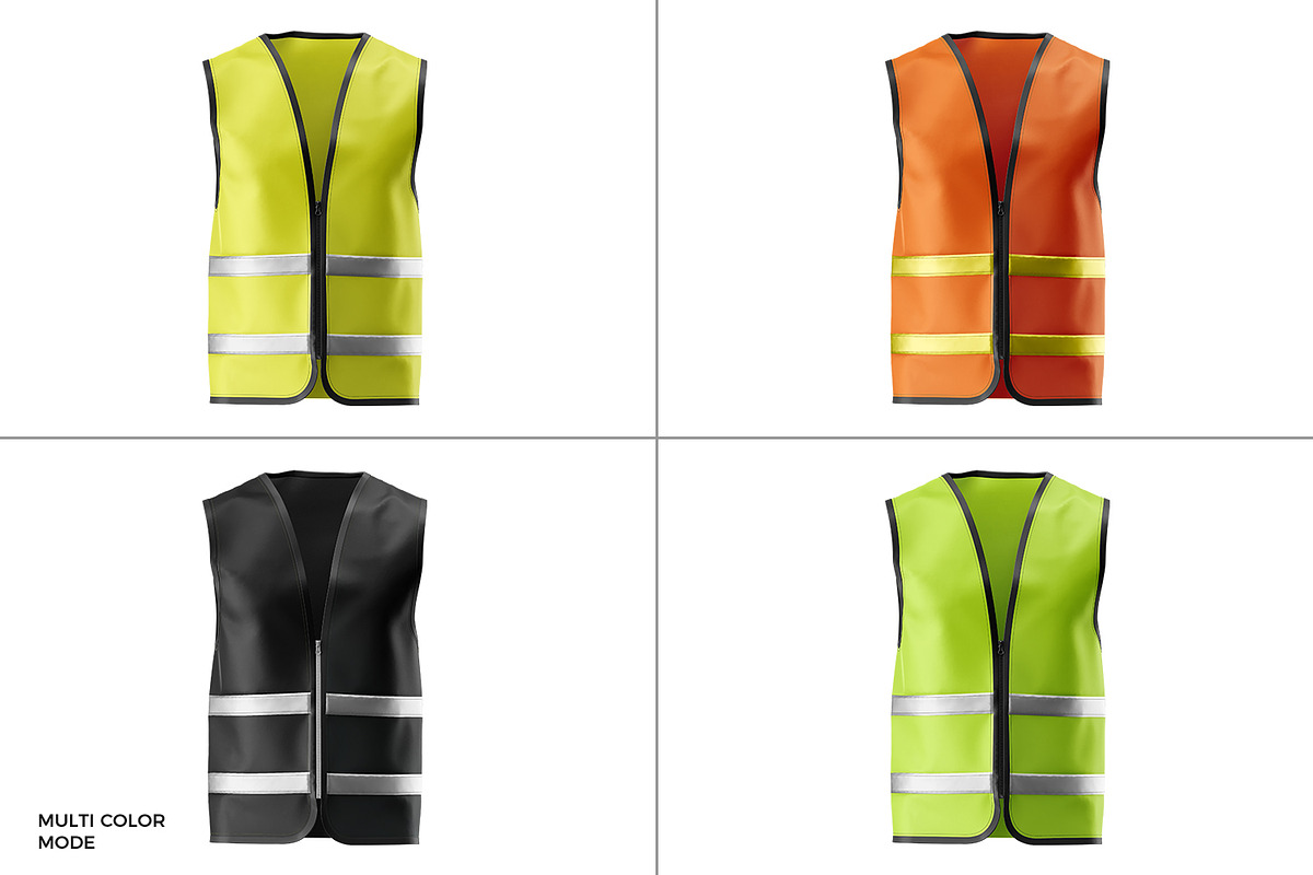 Safety Vest Uniform Mockup, an Apparel Mockup by RamStudio2 (Photo 15 of 15)