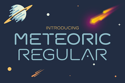 Meteoric Regular Font