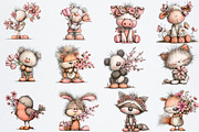 Lovers Valentines Day Clipart, an Illustration by Watercolor design (Thumbnail 2 of 6)