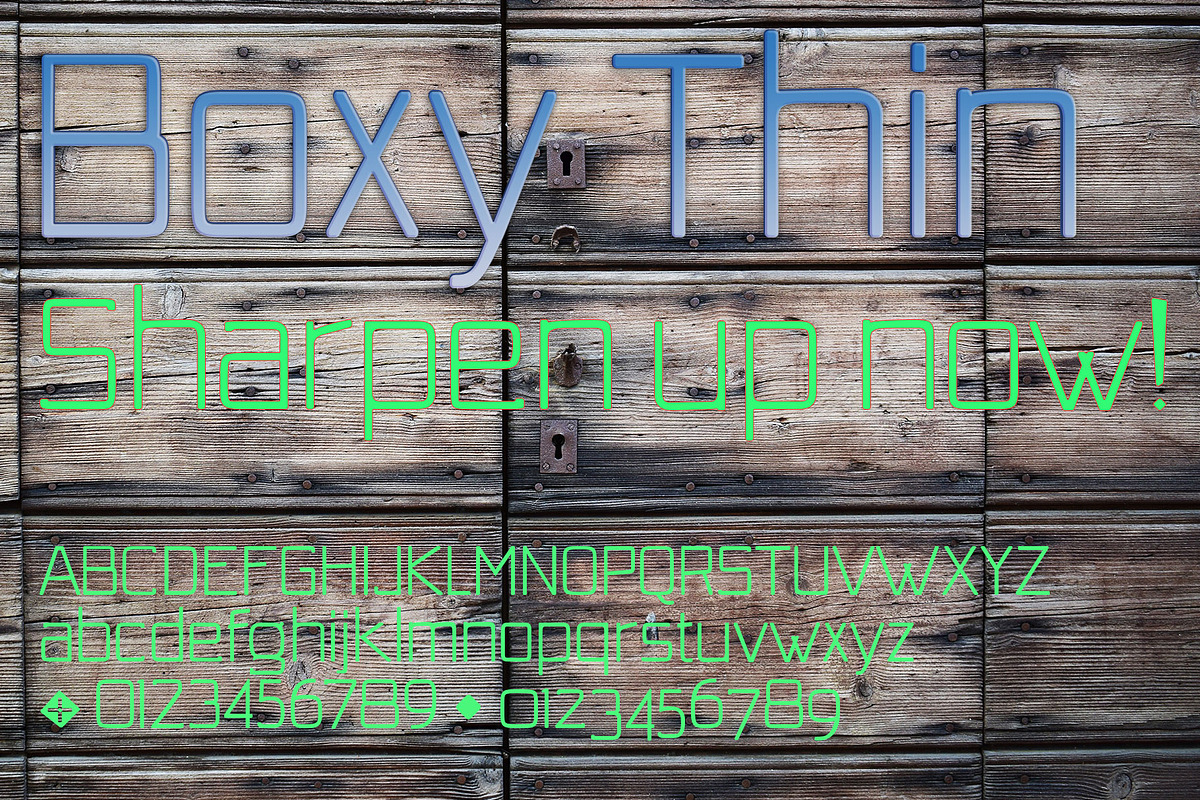 The Boxy squared sans family preview 2